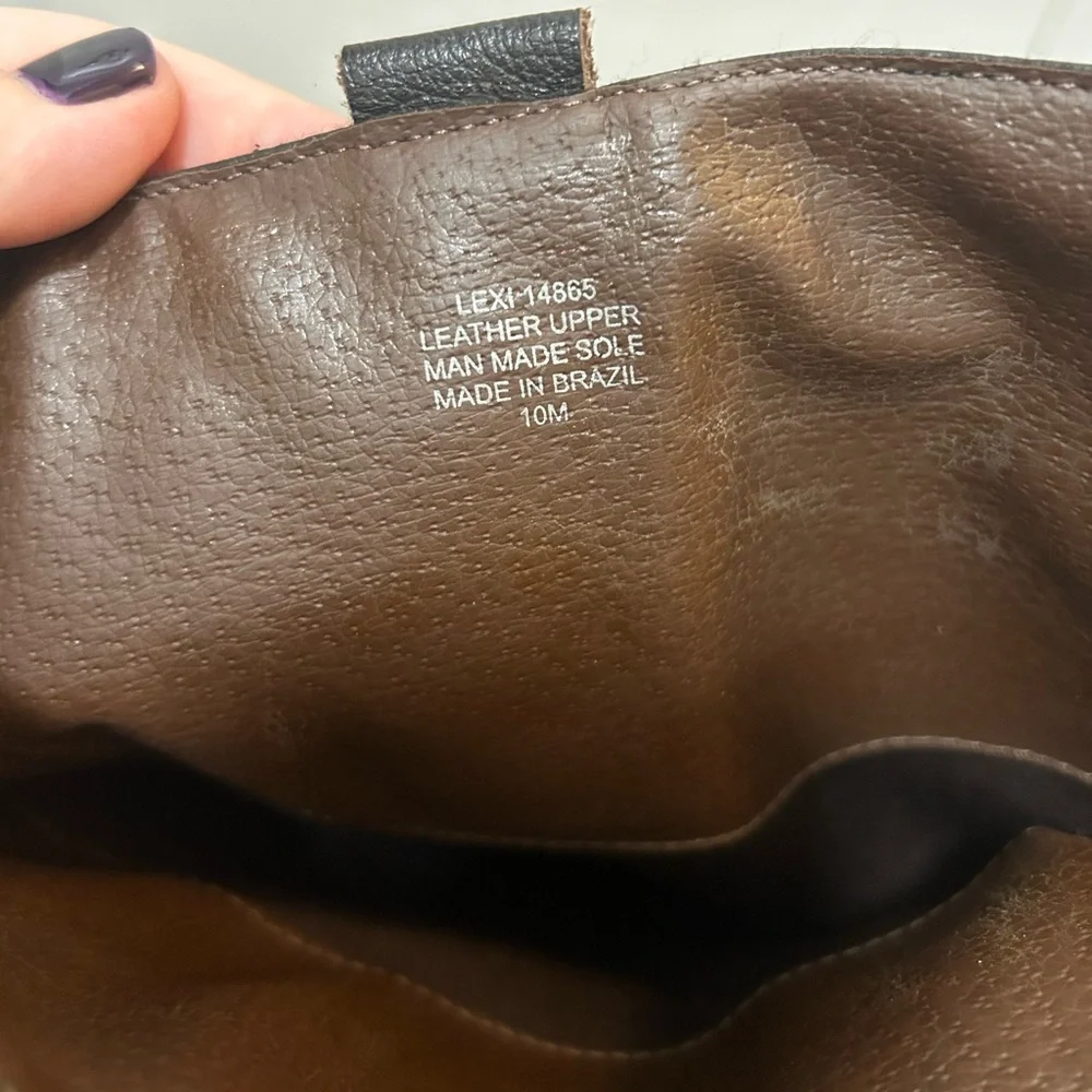 Matisse Lexi Leather Riding Boot Dark Brown Size 10